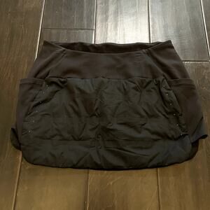 Lululemon Hotty Hot Puffer Skirt Black Women's Size 6